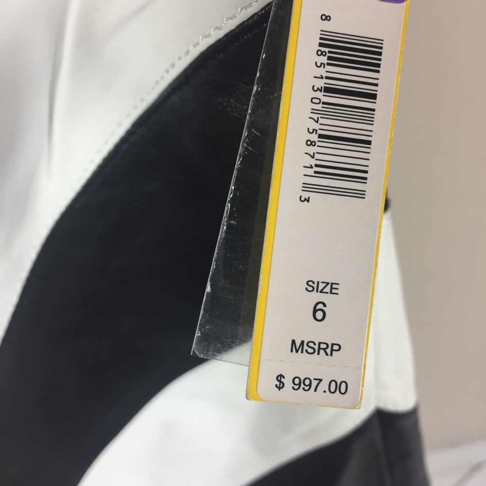 Alice + Olivia 'Paige' Leather Shift Dress NWT! - Picture 5 of 5